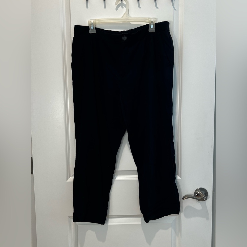 Madewell High Rise Cropped Black Pants Size XL